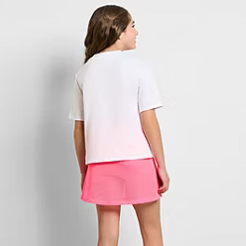 Puma White Tee with Neon Logo - Picture 2 of 6